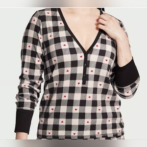 VICTORIA'S SECRET Thermal Pajama Shirt only Size Xs